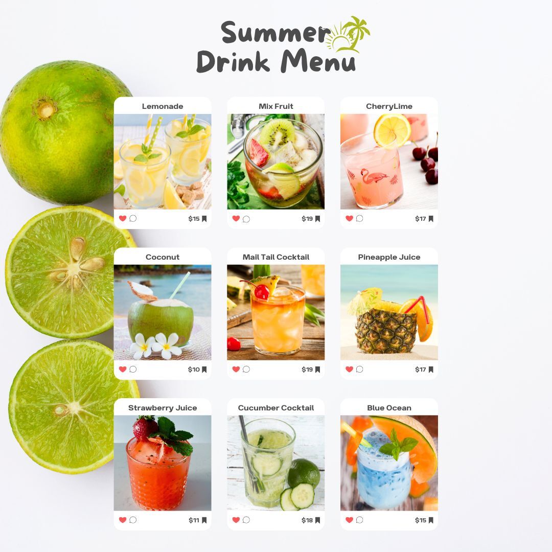Summer Menu